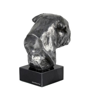 Bullmastiff figurki srebrne na kamieniu Art-Dog